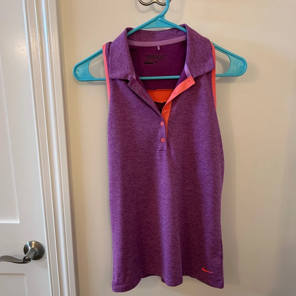 Nike Golf Purple Racerback Tank - Picture 1 of 3